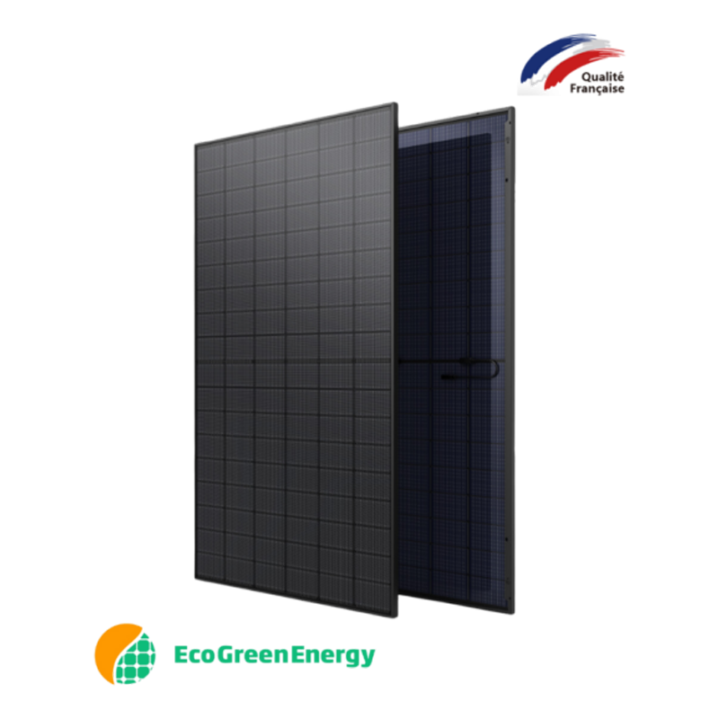 Panneau solaire 500W TOPCON Bi-verre demi-cellule full black Eco Green Energy